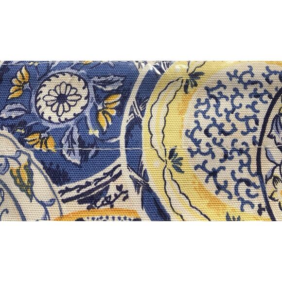 Waverly Home Fashions Balloon Valance 14X79 Fits up to 2.5” Rod Blue Yellow NIP - Picture 3 of 3